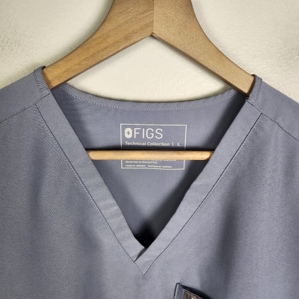 FIGS Women's Technical Collection Catarina One-Pocket Scrub Top Size L EUC #719 - Picture 2 of 10